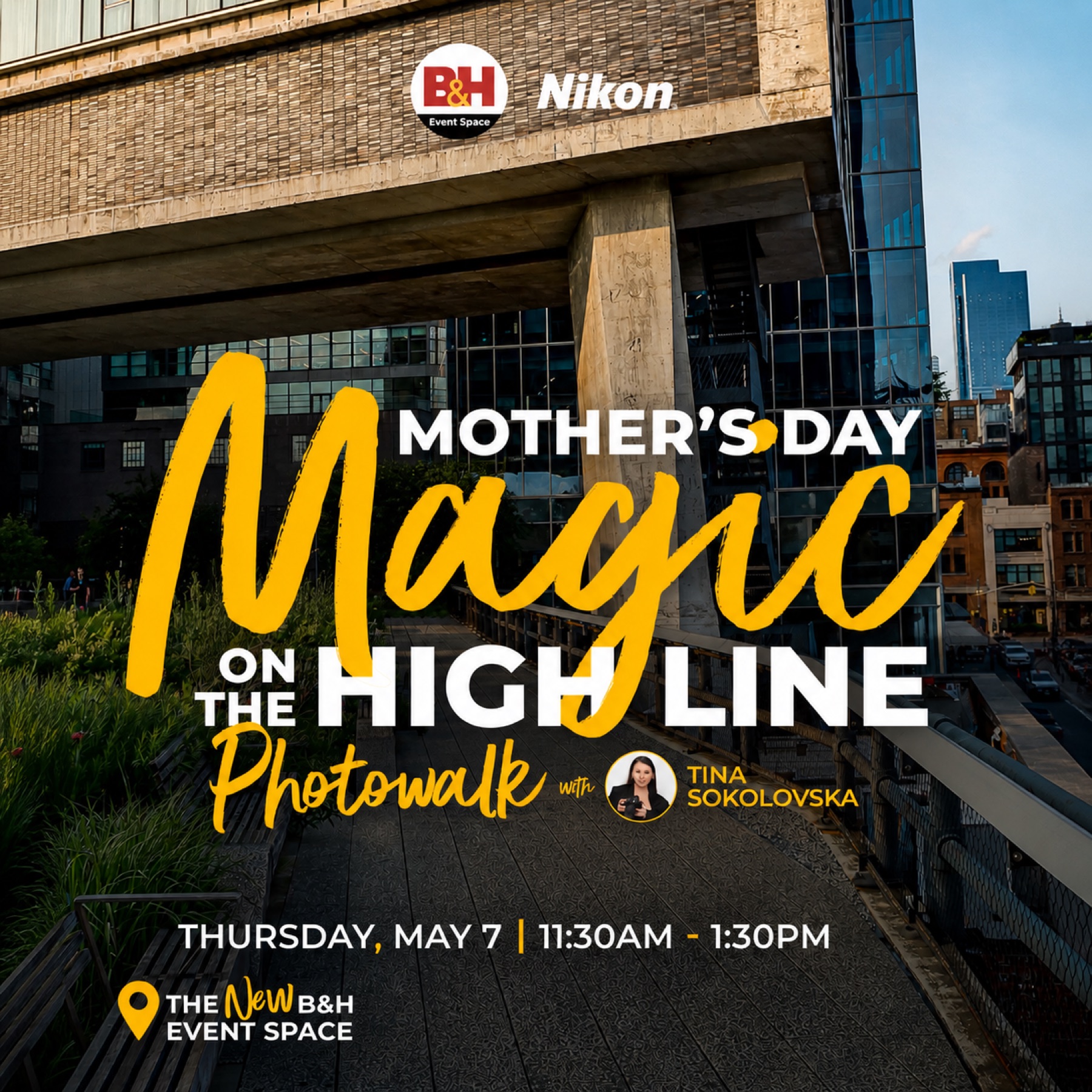 Mother’s Day Magic on the High Line event graphic