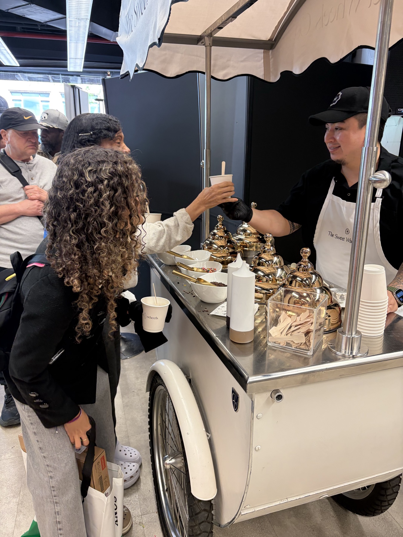 Ice cream activation at the end of the event